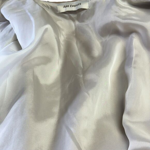 Ann Everett Women's Linen Emperor Jacket Classic Natural Layering Lagenlook OS - Picture 7 of 7